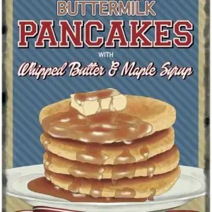 Plaque de restaurant americain Pancakes