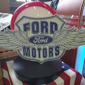 Panneau publicitaire americain Ford MotorsPanneau publicitaire americain Ford Motors