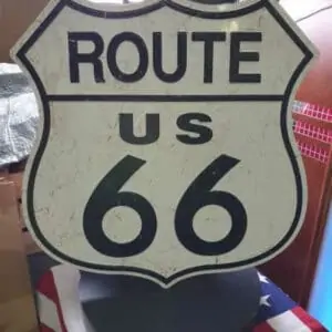 Panneau publicitaire americain Route US 66