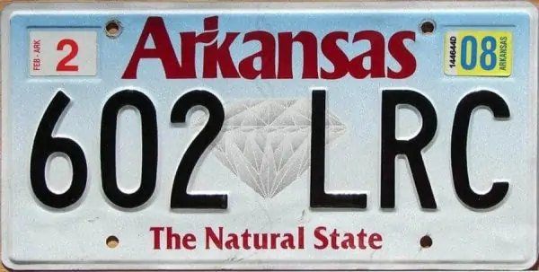 Arkansas_A1 Plaque d'immatriculation americaine swap meet