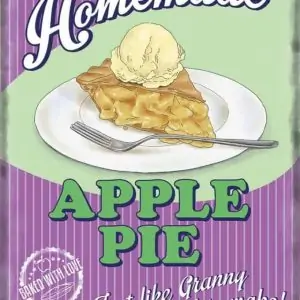 Plaque publicitaire de décoration murale 10090-apple-pie