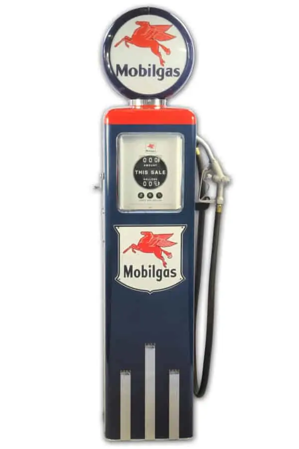 Pompe à essence americaine 8 Ball Mobilgas Gasoline