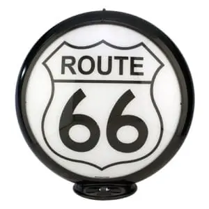 Route 66 Globe publicitaire de pompe a essence
