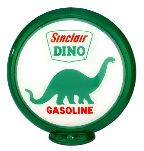 Sinclair Dino Globe publicitaire de pompe a essence