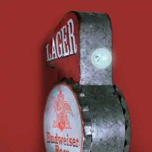Enseigne de décoration américaine murale à led Budweiser Beer Lager