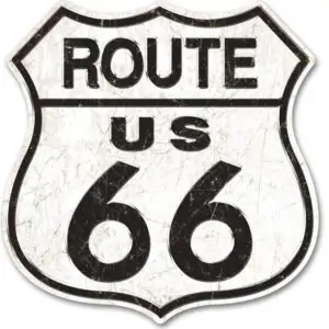 Panneau publicitaire americain Route US 66