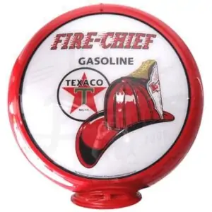 Texaco Fire Chief Globe publicitaire de pompe a essence
