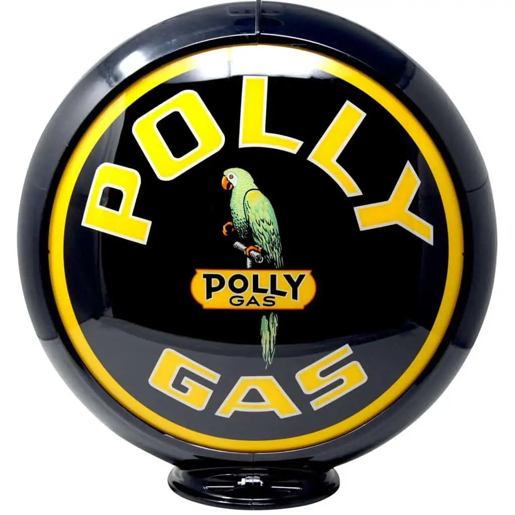 polly-gas Globe publicitaire de pompe a essence