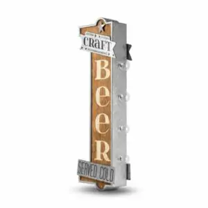 Enseigne murale decoration americaine a led Craft Beer