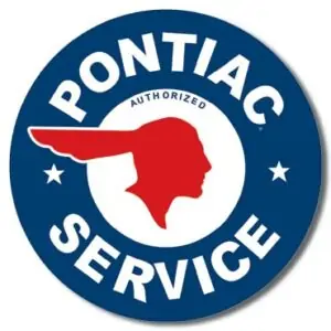 Plaque de décoration murale Pontiac Service