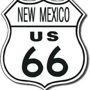 Plaque de décoration murale Route 66 NEW MEXICO