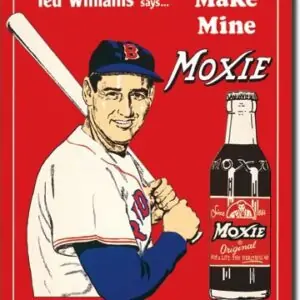 Plaque publicitaire américaine métal Ted's Moxie