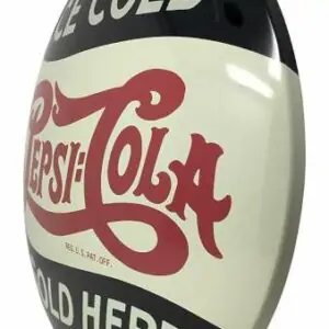 Plaque publicitaire bombee Pepsi-Cola