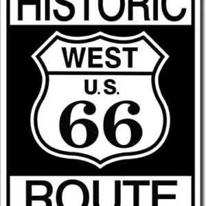 Plaque de décoration murale Route 66