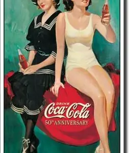 Plaque publicitaire The Coca-Cola Company - 50th Anniversary
