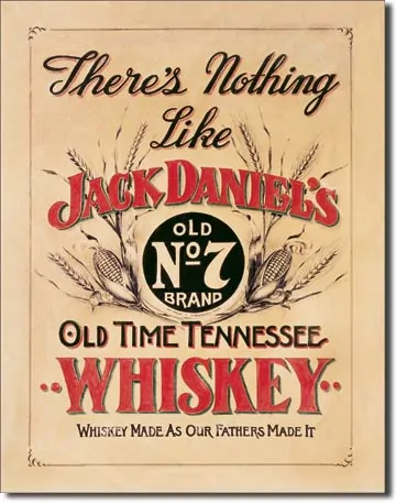 Plaque Jack Daniels - Tennessee Whiskey - Déco américaine, Décoration  Vintage US