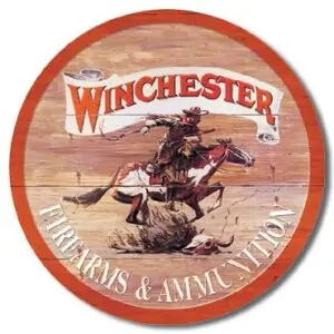 Plaque publicitaire américaine métal Winchester Express