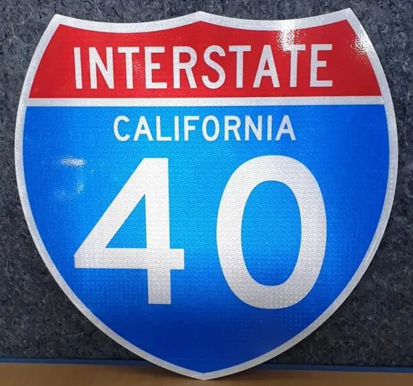 Panneau Interstate Highway CALIFORNIA 40
