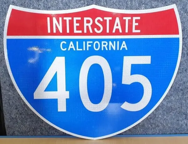 Panneau Interstate Highway CALIFORNIA 405