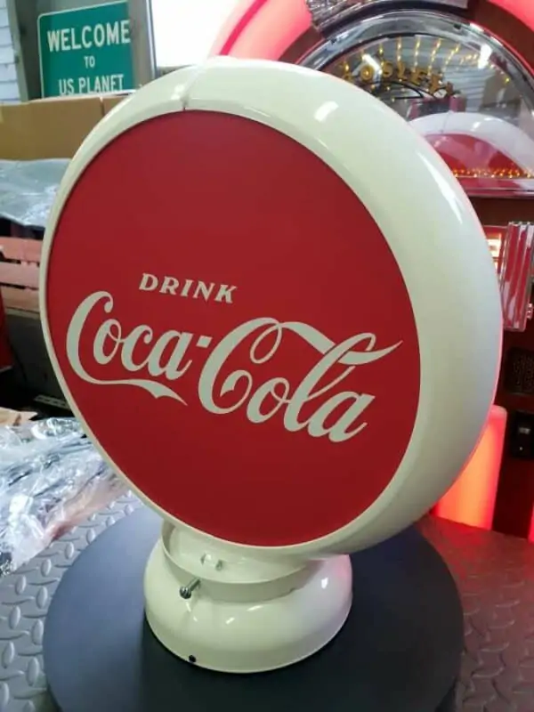 Globe De Pompe A Essence Coca Cola