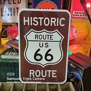 historic route 66 panneau routier de l'urban route 66