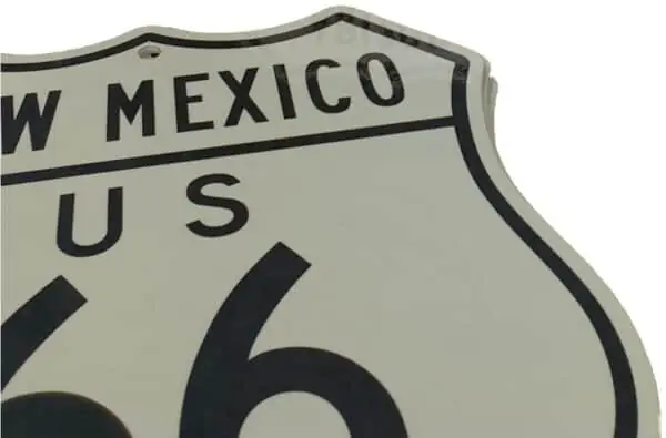 Panneau Routier Americain Authentique De La Route 66