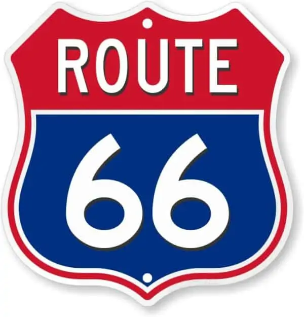 Route 66 Panneau Routier 18175