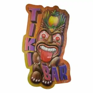 Tiki Bar Shaped Embossed Sign 191552