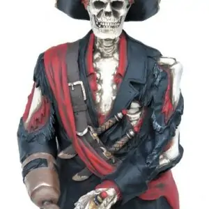 Demi Squelette Pirate à fixer au mur