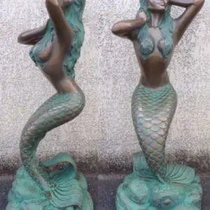 Statue Sirene Bronze
