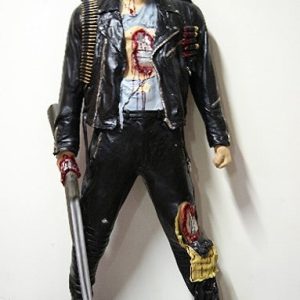 Statue à taille réelle en résine et fibre de verre Statue de Schwarzenegger dans Terminator "I'll be back' Hauteur 1.95m
