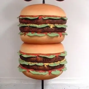 Burger Geant Taille 2m Avec Ardoise Stop Trottoir
