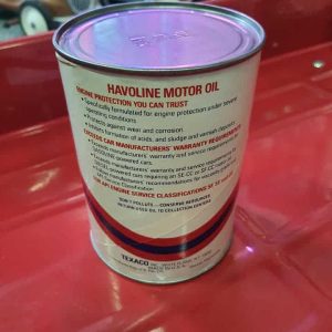 Bidon Motor Oil Texaco Havoline 1