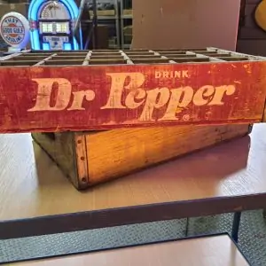 Lot De 2 Caisses De Transport Vintage En Bois Dr Pepper 35