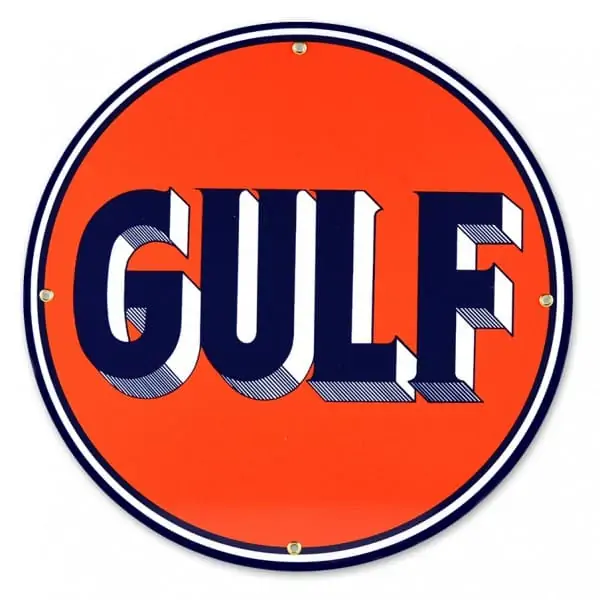 Gulf 12″ Sign