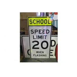 Panneaux "Speed Limit" & "One Way" blanc ou jaune