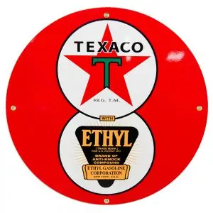 Texaco Ethyl 12″ Sign