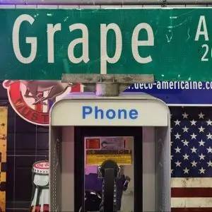 panneaux verts des rues américaines 90.5x23cm s grape ave 200 1