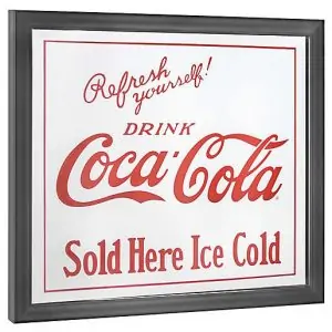 12x14 coca cola sold here printed mirror