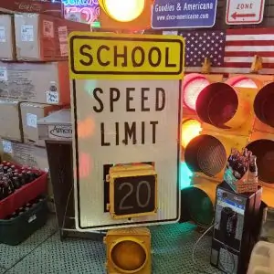 feux panneau routier school speed limit ohio 1996 goodies 10