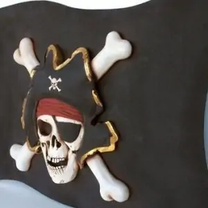 pirate drapeau pirate en bois 1