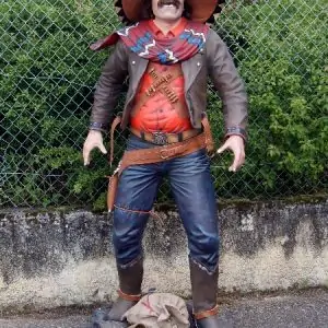 Western - Statue de Cowboy Mexicain
