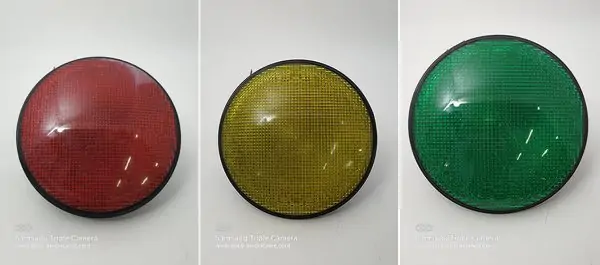lentilles leds pour feu de circulation americain set des 3 couleurs rouge, orange, vert made in usa