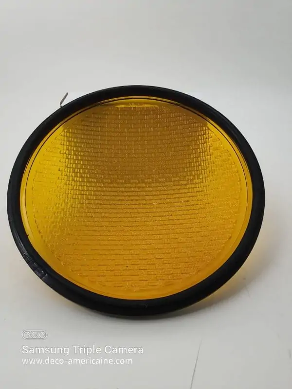 lentilles en verre pour feux de circulation americains orange 31.5cm 1