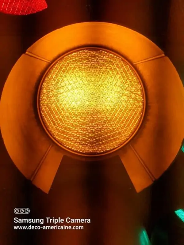 lentilles en verre pour feux de circulation americains orange 31.5cm 2