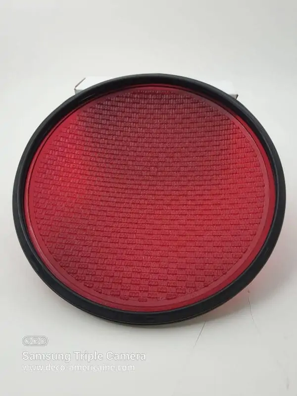 lentilles en verre pour feux de circulation americains rouge 31.5cm 1