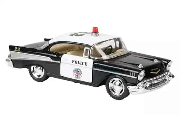 5in die cast 1957 chevrolet bel air police car 1