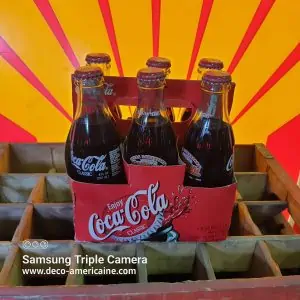 pack 6 bouteilles en verre de coca cola "celebration baseball champions 2002 texas longhorn"