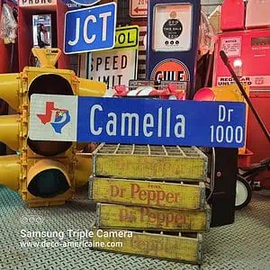 panneau indicateur de rue américaine 107x23cm camella dr 1000