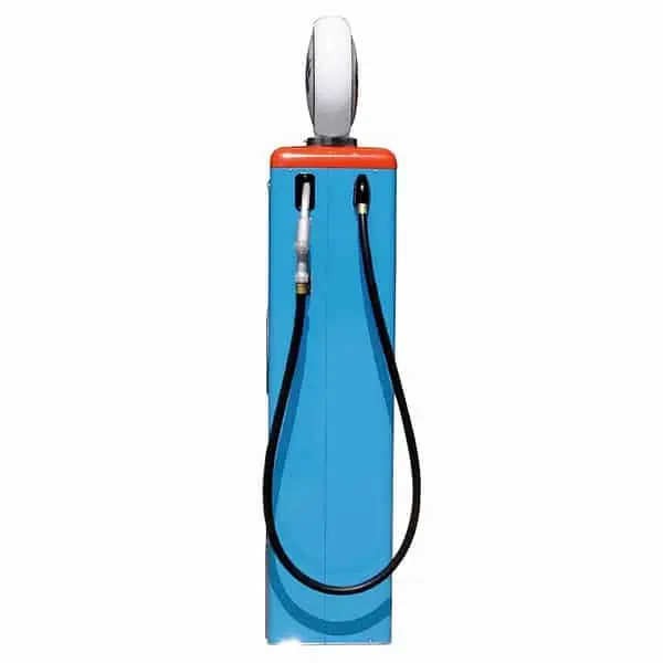 pompe à essence américaine avec opaline éclairée gulf racing "tall" 205cm